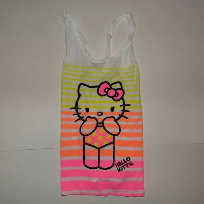 Hello Kitty Girls Sleeveless Tank Top Size M 7-8 (P) - Image 1 of 2
