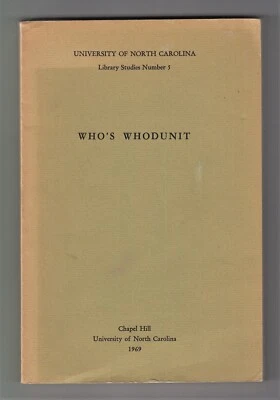 WHO’S WHODUNIT (Lenore S. Gribbin/early biblio. of mystery authors' pseudonyms) - Image 1 of 3