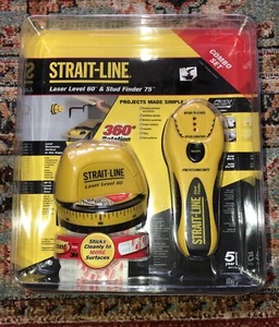 New Strait-Line Laser level 60 & Stud Finder 75 Combo Set - Picture 1 of 3