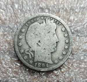 1894-S QUARTO DA BARBIERE 90% argento - Foto 1 di 2