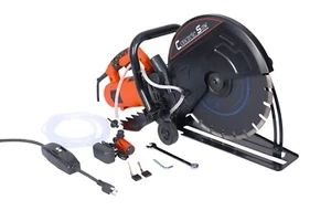 14" Electric Cut Off Saw Wet/Dry Concrete Saw Cutter Guide Roller w/ Blade - Picture 1 of 6