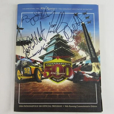 2006 Indianapolis 500 Program 5 Signatures Herta Andretti Franchitti Kanaan - Image 1 of 4