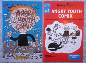 Angry Youth Comix #2 #6 Johnny Ryan Fantagraphics Comic Book Lot - Picture 1 of 10