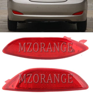 Pair Rear Bumper Reflector Tail Brake Light For Hyundai Accent Solaris 2008-2015 - Picture 1 of 10