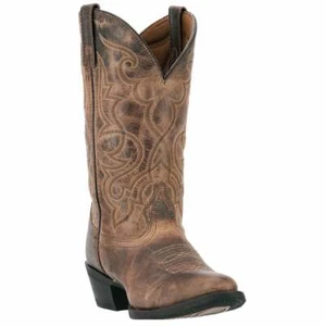 51112 Laredo Mujer Maddie Cuero Tostado Western Bota de Vaquero NUEVA - Imagen 1 de 5