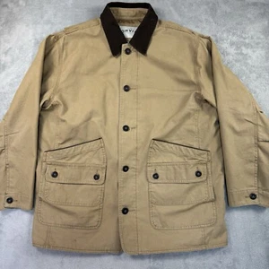 Orvis Jacke Herren XL braun hellbraun klassisch Scheunenmantel Cordkragen Workwear Chore - Bild 1 von 8