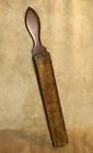 Late 1800's John Atwell Improved Elastic Razor Strap with Cover & Razor Drawer