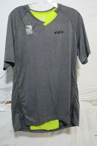 Louis Garneau HTO 2 Cycling Jersey Men's Large Heather Gray Retail $45 - Picture 1 of 7
