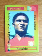 EUSEBIO PORTUGAL FOOTBALL CARD WORLD CUP ALL STARS MINT
