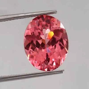 Certified Natural Ceylon Padparadscha Sapphire 12 Ct Oval Cut Loose Gemstone - Picture 1 of 4