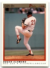 1991 O-Pee-Chee Premier Roger Clemens Baseball Cards #23
