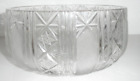 Alte schwere Bleikristall-Glas Schale Schüssel handgeschliffen Durchmesser 21 cm