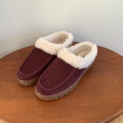 New (other)Muk Luks Women's Flat Mule Slippers Shoe Suede Faux Fur Lining Size 8 - Image 1 of 4