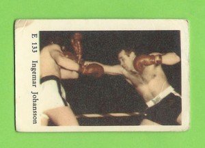1962 Dutch Gum Card E #133 Ingemar Johansson Sweden