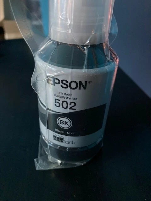 Botella de tinta Epson 502 negra 127 ml sellada caducidad 01/2026 Foto 1 de 1