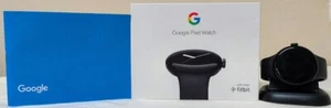 Google Pixel Watch 1. Gen 41mm Matt Schwarz Edelstahlgehäuse Bundle - Bild 1 von 6