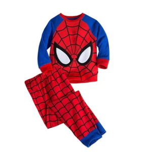 Kids Boy Pyjamas Sets Nightwear Spiderman Superhero Outfits Nightwear Sleepwear - Picture 1 of 7