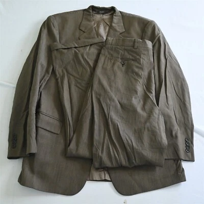 Harold Powell 42L 34 x 32 коричневый Италии 100% шерсти Мужская куртка брюки костюм - Изображение 1 из 4