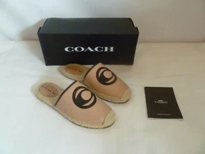 Coach Channing Leder Espadrille Buchenholz Schuhe UK 4 EUR 36,5 US 6 Neu Neu mit Karton - Bild 1 von 24