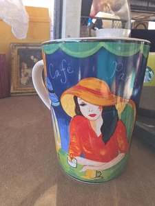 Taza acampanada Furio Sango 4914 Café Paris 4 1/4" 10 oz para mujer en sombreros - Imagen 1 de 8