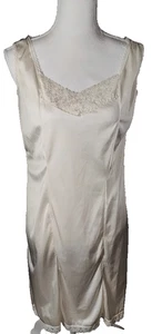 Heavenly Secrets Vintage Y2K Damen Nachthemd/Slip Ivory Gr. XL/38 - Bild 1 von 7
