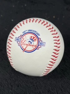 New York Yankees 100th Anniversary Baseball Rawlings Souvenir Collectible 2003 - Picture 1 of 4