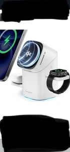 Chargeur sans fil rotatif 15W Station de charge iPhone 16/15/14/13/12 Watch Airpo - Photo 1 sur 1