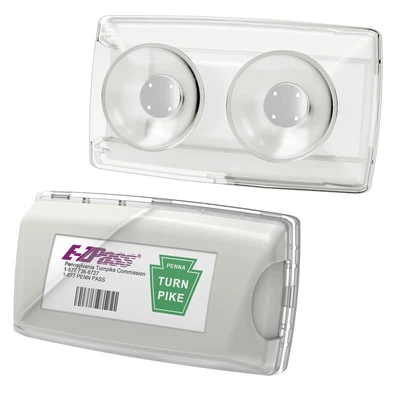 Paquete de 1 soporte transparente Ez Pass - Ventosas súper fuertes para parabrisas, peaje... Foto 1 de 4