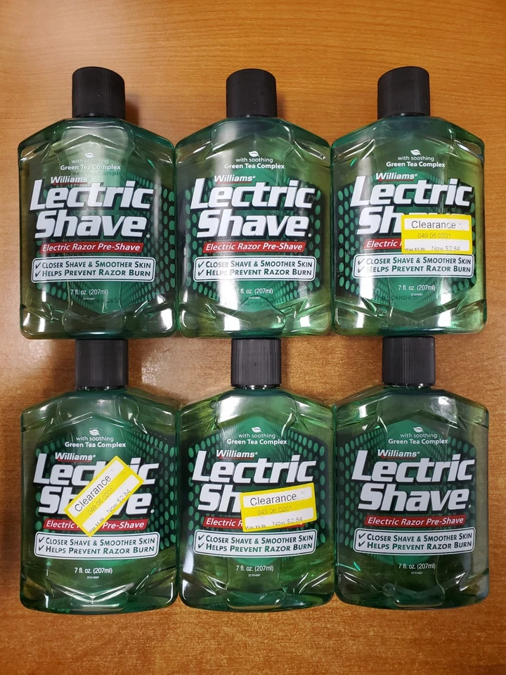 Williams Lectric Shave Electric Razor Pre-Shave 7 Ounce