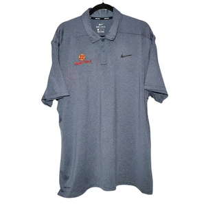 Nike Golf Dri-Fit Poloshirt Herren XL blau Control Stripe Fiesta Bowl bestickt - Bild 1 von 7