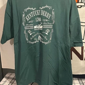 Camiseta De Colección Kentucky Derby 128th Horse Race Verde 2002 Talla 2XL - Imagen 1 de 4