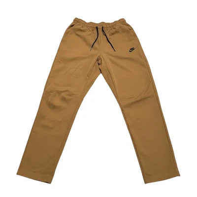 Pantalones deportivos Nike Tech tejidos para hombre M lino marrón cordón cónico CU4483201 Foto 1 de 4