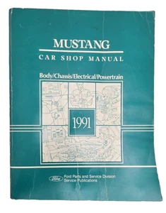 1991 Ford Mustang Shop Service Repair Manual Book Engine Drivetrain Electrical - Picture 1 of 16