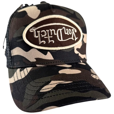 Von Dutch Hat Brown Edge Camo RAMBO 256 Trucker Mesh SnapBack BRAND NEW W/ TAGS! - Image 1 of 4