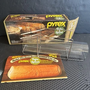 Pyrex Bake a Round Corning Glass Baking Tube #990 Bread Baking Vintage - Picture 1 of 18