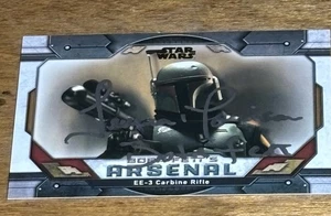 Star Wars Buch von Boba Fett Karte signiert von Temuera Morrison  - Bild 1 von 1