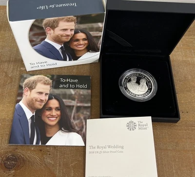 2018 United Kingdom The Royal Wedding of Harry and Meghan £5 Silver Proof Coin - Image 1 of 4
