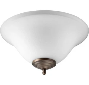 Quorum 1177-801 Kit 13" 2-Light Ceiling Fan Light Kit in Satin Nickel/Bronze - Picture 1 of 2