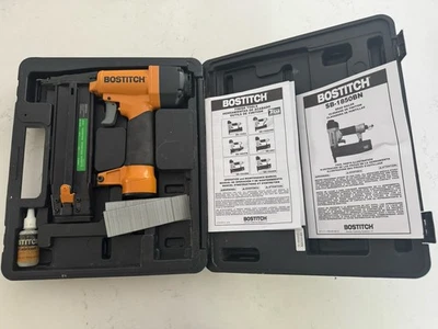 Bostitch SB-1850BN Stanley 18 Gauge Nail/Fastener Air Gun Brad Nails VTG Yellow  - Image 1 of 3