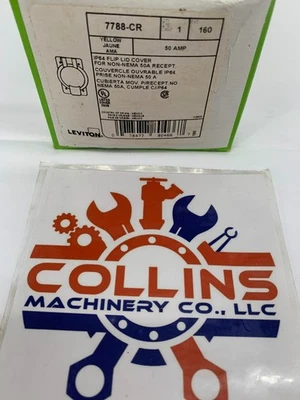 Leviton 7788CR Weather Resistant Flip Lid Cover 50A Receptacles Non-NEMA - Image 1 of 4