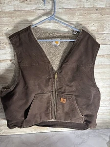 Carhartt Dark Brown Vest Size 2XL RN14806 See Photos - Picture 1 of 8