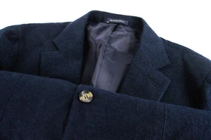 Suitsupply Herren Havana Blazer UK44R Slim Navy Klassisch Wolle Baumwolle Leinen - Bild 1 von 8