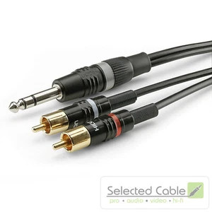 90cm Klinke auf Cinch Y Adapter- Instrumentenkabel SOMMER CABLE Basic+ HI-CM03 - Bild 1 von 4