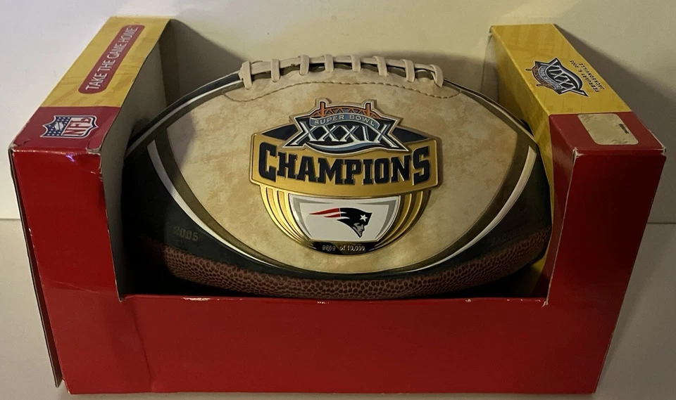 NFL Fútbol Super Bowl XXXIX Patriots, Jacksonville 6 de febrero de 2005 Edición Limitada NUEVO Foto 1 de 4