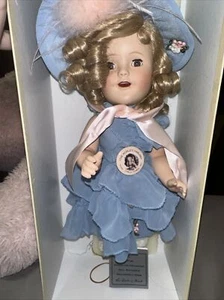 Shirley Temple Southern Belle Porcelain Doll Danbury Mint Original Box - Picture 1 of 15