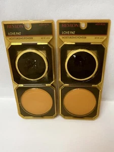 Vtg NOS  Revlon Love Pat Moisturizing Powder Misty Rose .40oz Compact FREESHIP - Picture 1 of 10