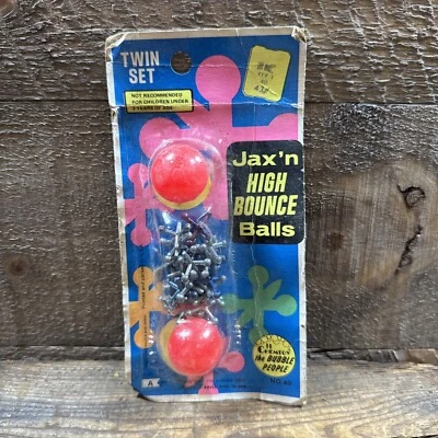 Vintage 1964 Jax n Ball Retro ChemToy Paquete Original Nuevo Juguete Sellado Foto 1 de 2