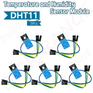 5Pcs DHT11 Temperature Humidity Sensor Module with Wires Compatible for Arduino - Picture 1 of 7