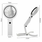 TRIXES 5X Handheld Magnifying Glass NEW Foldable Desktop Stand Light Magnifier