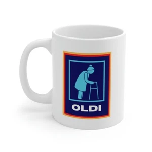 OLDI novelty mug funny gift OLDI mug ALDI parody - Picture 1 of 5